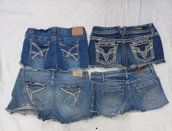 CR8953 Y2K MINI DENIM SHORTS