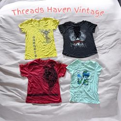 TH # 148 Y2K Printed Baby Tee – Retro Aesthetic Gr..