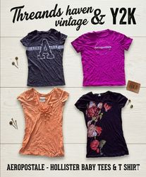 Tah# 0150 Vintage Aeropostale & Hollister Graphic ..