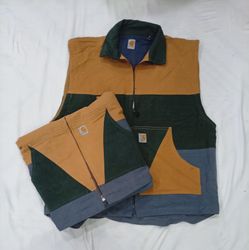 CR8973 UPCYCLED CARHARTT VESTS
