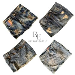 Y2K NYC IT GIRL DENIM MINI SKIRTS RE-3377