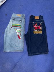 Hiphop ricamo jorts COOGI FUBU SOUTHPOLE