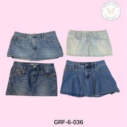 Trendy High Waist Denim Mini Skirt | Cute Aestheti..