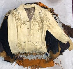 Vestes, gilets et jupes en franges de cowboy vinta..