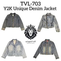 Y2K Unique Denim Jacket (TVL-703)
