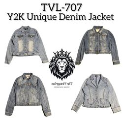 Y2K Unique Denim Jacket (TVL-707)