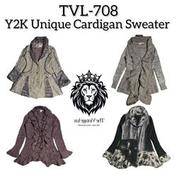 Y2K Unique Cardigan Sweater (TVL-708)