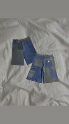Upcycled Carhartt Two-Tone Denim Shorts