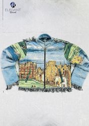 UPCYCLED Tapestry Zip Up Jackets - EVR0626