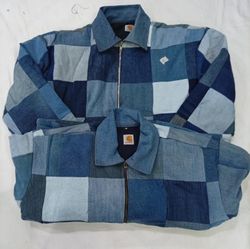 CR9005 UPCYCLED CARHARTT DENIM JACKETS