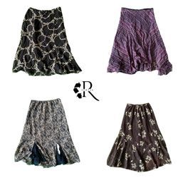 Y2K Era Cyber Girl Poly Maxi Skirt RW210..