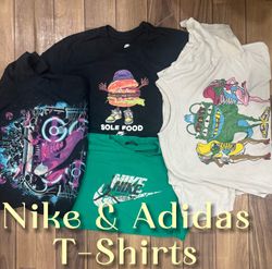 Nike & Adidas T-Shirts-10 Pcs