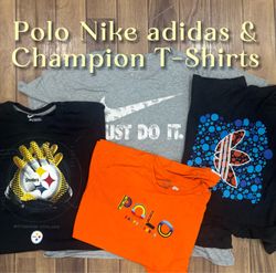 Polo Nike Adidas £ Champion T-Shirts-10 Pcs