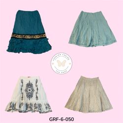 Elegant Everyday Cotton Polyester Skirt – Soft Str..