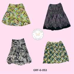 Elegant High Waist Printed Poly Skirt – Daily Wear..