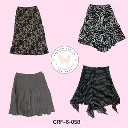 Black Printed Poly Skirt – Chic Everyday Fashion S..