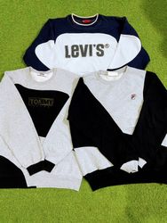 Upcycled mixed branded sweatshirt