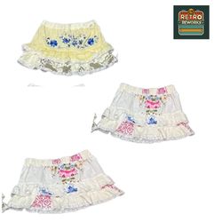 Upcycled Linen Frill Skirt