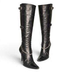 SA523 Women's High Heel Knee boots - Demand Collec..