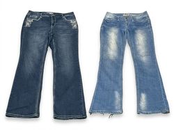 (FV-1624) Boyfriend Flared Jeans