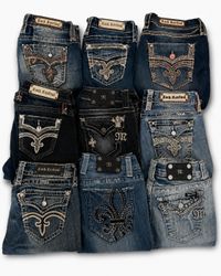 Y2k embroidery Jeans