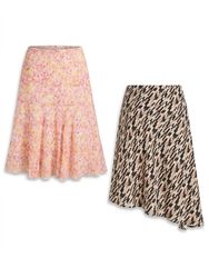 (FV-1620) Vintage Floral Midi Skirts Wholesale | Y..