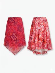 (FV-1618) Vintage Y2K Floral Midi Skirts Mix | Boh..