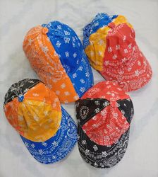 CR9017 UPCYCLED BANDANA CAPS