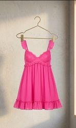 Y2K Camisole | Vintage Ruffle Trim Babydoll Dress ..