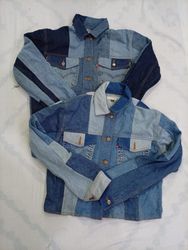 CR9025 UPCYCLED LEVI'S CROP JACKETS