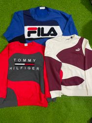 Sweat-shirt mixte de marque upcyclé