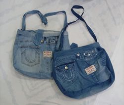 CR9029 UPCYCLED TRUE RELIGION BAGS