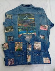 CR9030 UPCYCLED MUSIC DENIM PATCH JACKETS