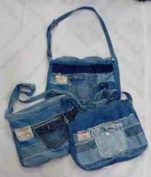 CR9033 UPCYCLED TRUE RELIGION BAGS