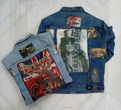 CR9036 UPCYCLED MUSIC DENIM PATCH JACKETS