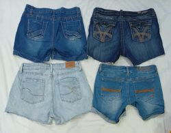 CR9041 UPCYCLED Y2K MINI DENIM SHORTS