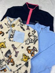 Mix branded fleece jacket