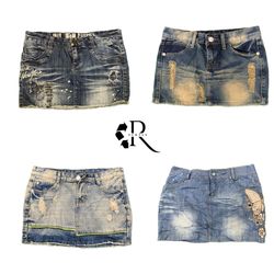 Y2K Paris Hilton Girl Denim Mini skirt RW2115