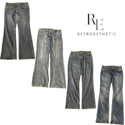 Y2K Paris Hilton Era Girl Denim Jean RE-3384