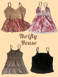 Y2K Glam Cami Tops(TH/472)