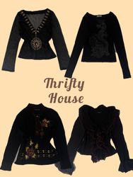 Just £4PP; Gothic Glam Y2K Tops(TH/473)