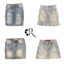 Y2K NYC IT Girl Denim Midi Skirts RW2119