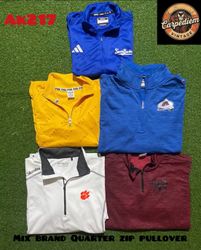 Mix branded Quarter zip pullover ak 217
