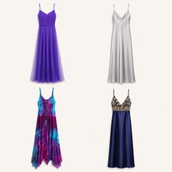 Y2k Midnight Bloom Maxi Dress