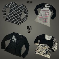 Y2K Retro Blackwave Full Sleeve Tops (AA-973)