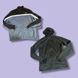Mixed brand track jacket and half zipper
