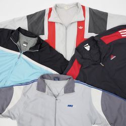 Nike Addidas mix track jackets