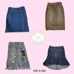 Fashion High Waist Long Jean Skirt – Chic Casual D..