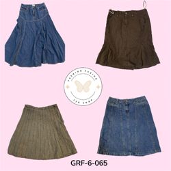 Street Style Long Denim Skirt – Slim Fit Casual Ch..