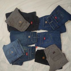 Vintage Carhartt & Dickies Jeans Mix